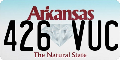 AR license plate 426VUC