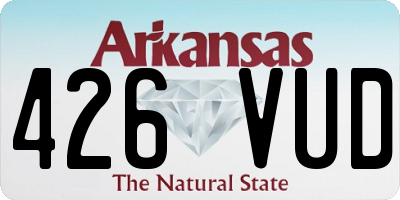 AR license plate 426VUD