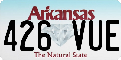 AR license plate 426VUE