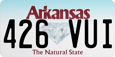 AR license plate 426VUI