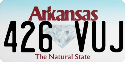 AR license plate 426VUJ