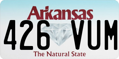 AR license plate 426VUM