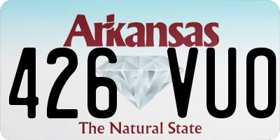 AR license plate 426VUO