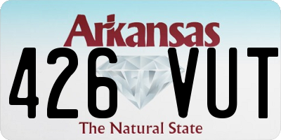 AR license plate 426VUT