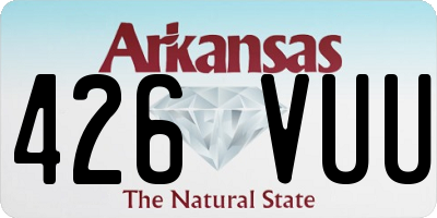 AR license plate 426VUU