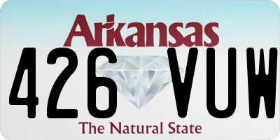AR license plate 426VUW
