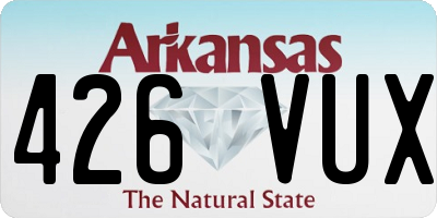 AR license plate 426VUX