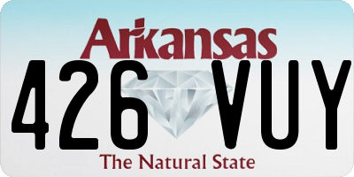 AR license plate 426VUY