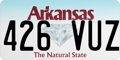 AR license plate 426VUZ