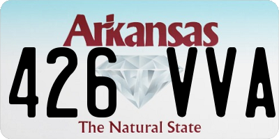 AR license plate 426VVA