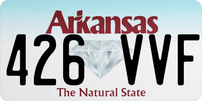 AR license plate 426VVF