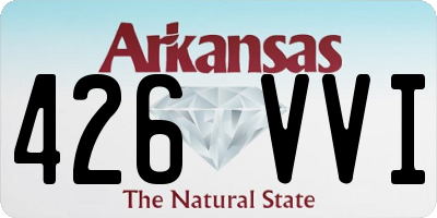AR license plate 426VVI