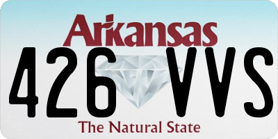 AR license plate 426VVS