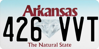 AR license plate 426VVT