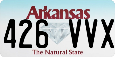 AR license plate 426VVX