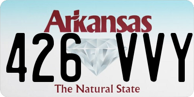 AR license plate 426VVY
