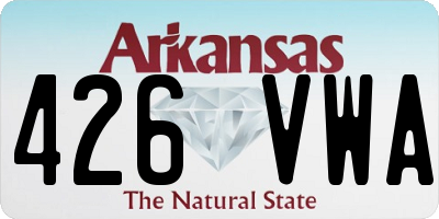 AR license plate 426VWA