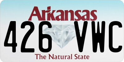 AR license plate 426VWC