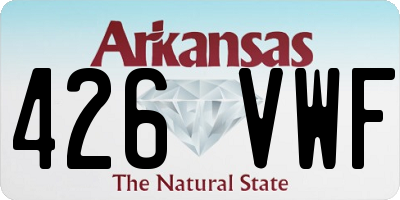 AR license plate 426VWF