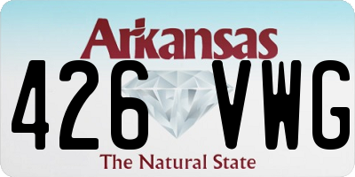 AR license plate 426VWG