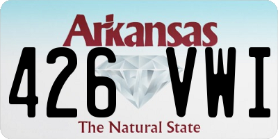 AR license plate 426VWI