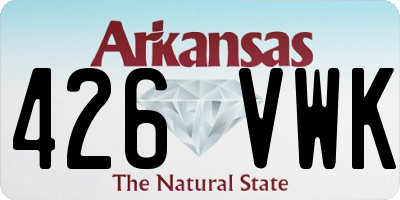 AR license plate 426VWK