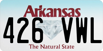 AR license plate 426VWL
