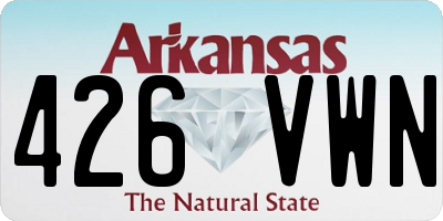 AR license plate 426VWN