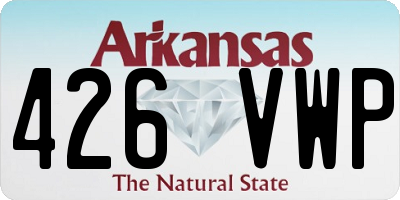 AR license plate 426VWP