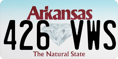 AR license plate 426VWS