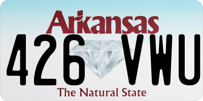 AR license plate 426VWU
