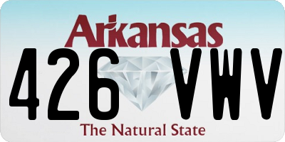 AR license plate 426VWV