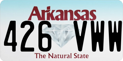 AR license plate 426VWW