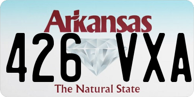 AR license plate 426VXA