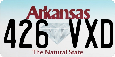 AR license plate 426VXD
