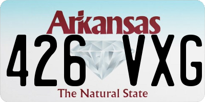 AR license plate 426VXG