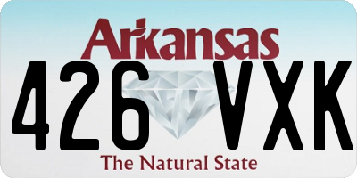 AR license plate 426VXK