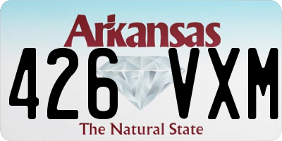 AR license plate 426VXM