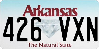 AR license plate 426VXN
