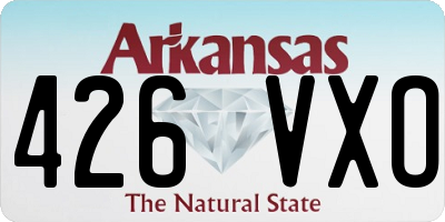 AR license plate 426VXO