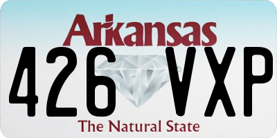 AR license plate 426VXP