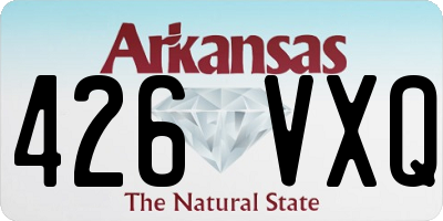 AR license plate 426VXQ