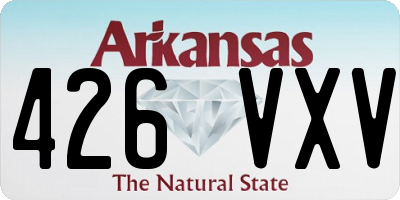 AR license plate 426VXV