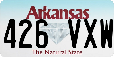 AR license plate 426VXW