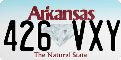 AR license plate 426VXY