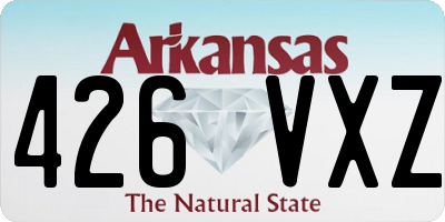 AR license plate 426VXZ