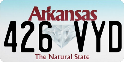 AR license plate 426VYD