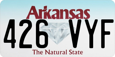 AR license plate 426VYF