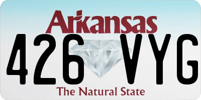 AR license plate 426VYG