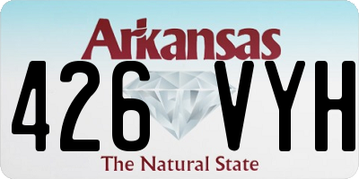 AR license plate 426VYH